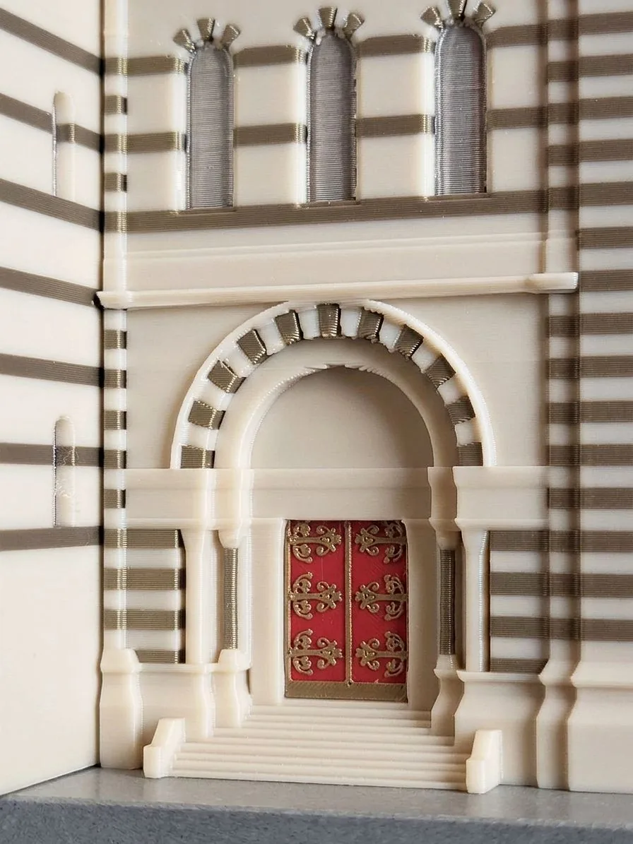 Detail of the 3D-printed model of the Cathédrale de la Major, view 13