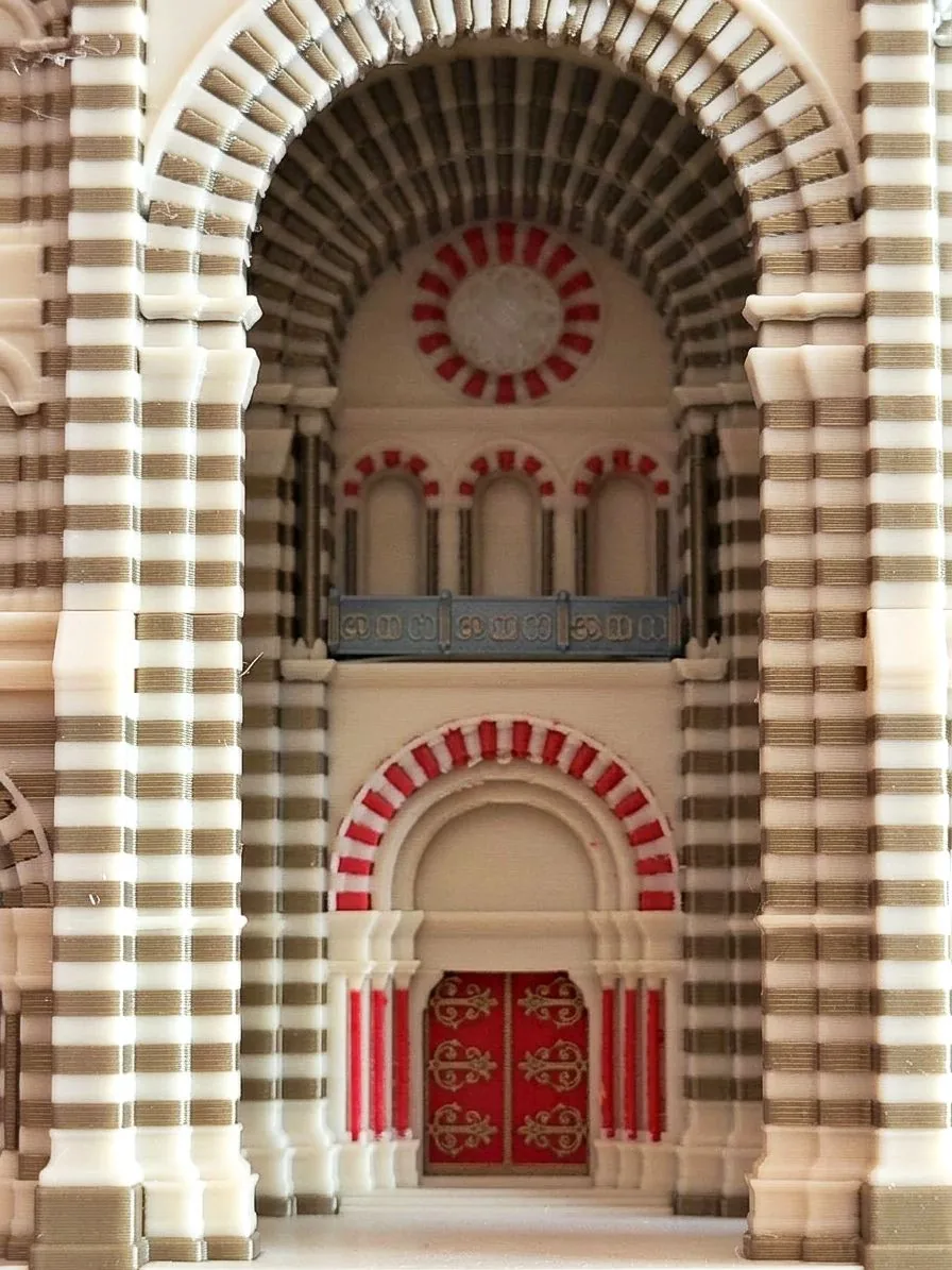 Detail of the 3D-printed model of the Cathédrale de la Major, view 14