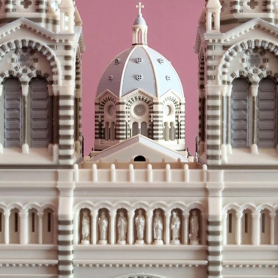 3D-printed heritage model of the Cathédrale de la Major
